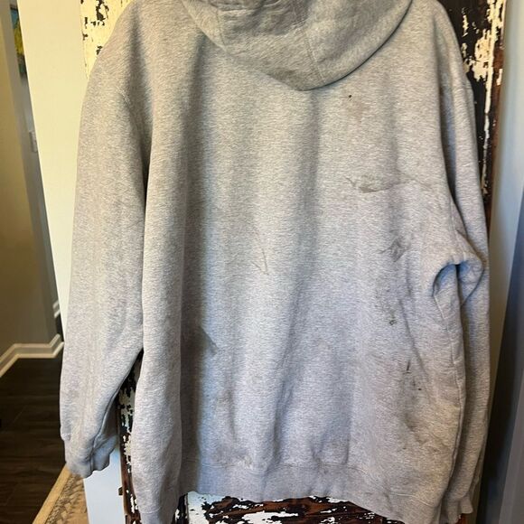 Carhartt what If Jordan and LeBron distressed stained Hoodie. Size 2XL Tall. - Picture 2 of 8